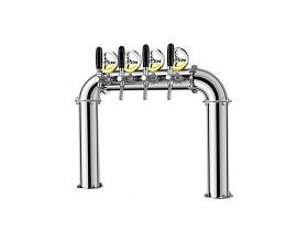Factory U type Tower 4-way 304 stainless steel with beer tap for Pub