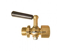 Brass gauge cock valve brass pressure gauge cock ball valve