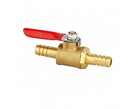 Mini valve 180 degree operation handle hose barb valve