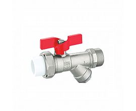 Butterfly handle PPR filter brass strainer valve