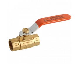 Square Brass Ball Valve with Steel Handle