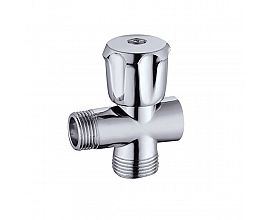 3 way two outlet one intlet brass angle valve