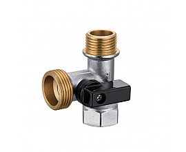 Economic 3 way female*male thread brass angle valve