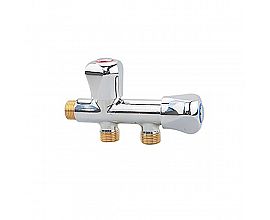 Heavy duty 3 way male thread brass angle valve​