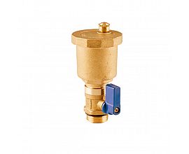 Brass natural air vent valve with mini valve