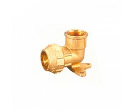 Brass Female Wall Plate Elbow