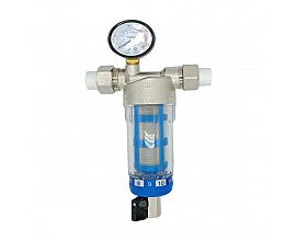 Brass nickel plated pre filter valve with manometer