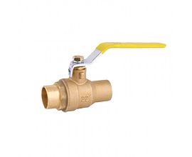 1 inch Sweat Brass Ball Valve C*C 600WOG brass valve