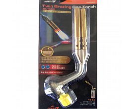 Copper double tube brazing gas butane cutting