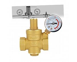 1 inch Brass water pressure regulator with manometer