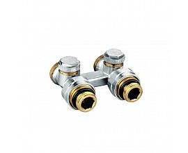 Nickel plated Manual H Radiator Manifold