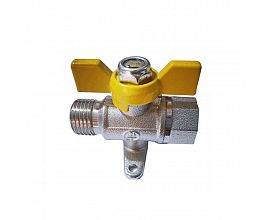 gas shut valve with bracket butterfly handle