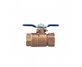 forged bronze ball valve with butterfly handle
