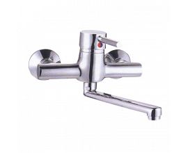 Wall Mounted Kitchen Faucet with Long Spout