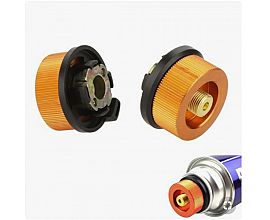 Gas charging stove valve adapter