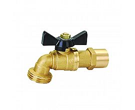 3/4" outlet male bibcock welding brass hose tap