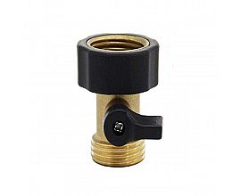 All-copper garden single-pass ball valve 3/4 threads