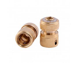 3/4 in brass waterstop hose connector