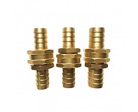 5/8" Brass hose connector with octagon nut