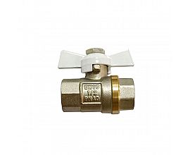 Europe Butterfly handle Female brass ball valve