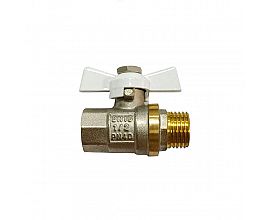 Europe Butterfly handle Female*male brass ball valve