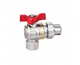Brass Union Angle Ball Valve with Brass Ball and Stem