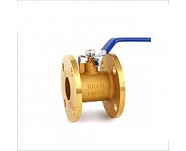Brass flanged ball valve