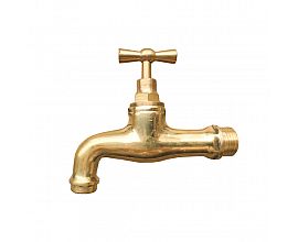 Factory brass polished 1/2 inch outdoor faucet water tap bibcock