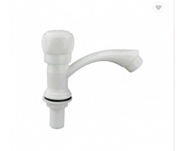 Plastic zinc handle cold water deck wall mounted faucet tap for sink wash basin
