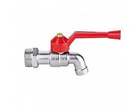 Zinc alloy bibcock Tap with Alumium Handle