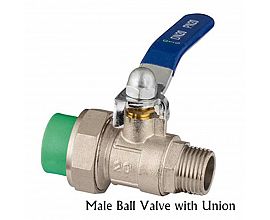 Male PPR ball valves