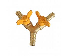 3 way gas ball valve with butterfly handle