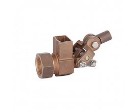 1inch female mechanical heavy duty floating valve bronze material