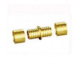 Brass straight double fittings