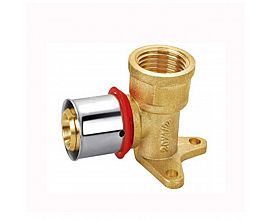 Press fittings wallplate elbow female