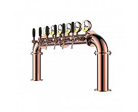 Factory stainless steel Beer Column 6 tap U shape beer tower in drink dispenser