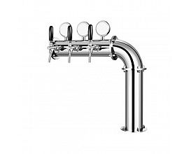 L Type Beer Tower With 3/4 Taps For Beer Dispenser Equipment
