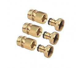 Garden Hose Quick Connect Solid Brass Quick Connector